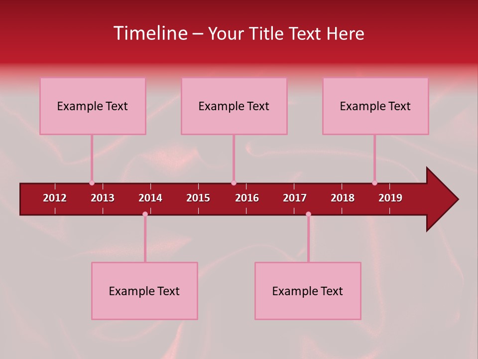 Red Silk Texture PowerPoint Template