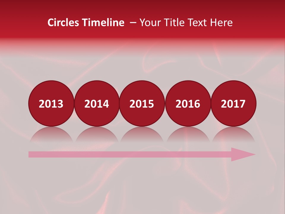 Red Silk Texture PowerPoint Template