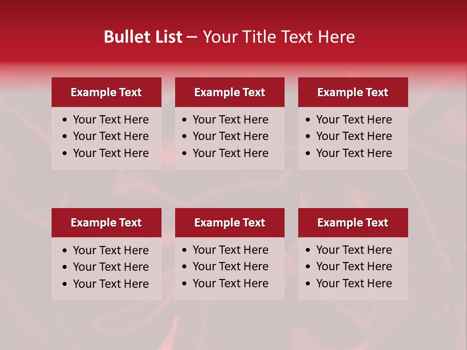 Red Silk Texture PowerPoint Template