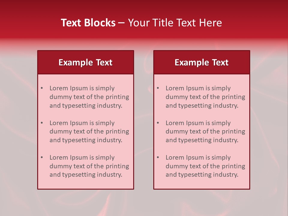 Red Silk Texture PowerPoint Template