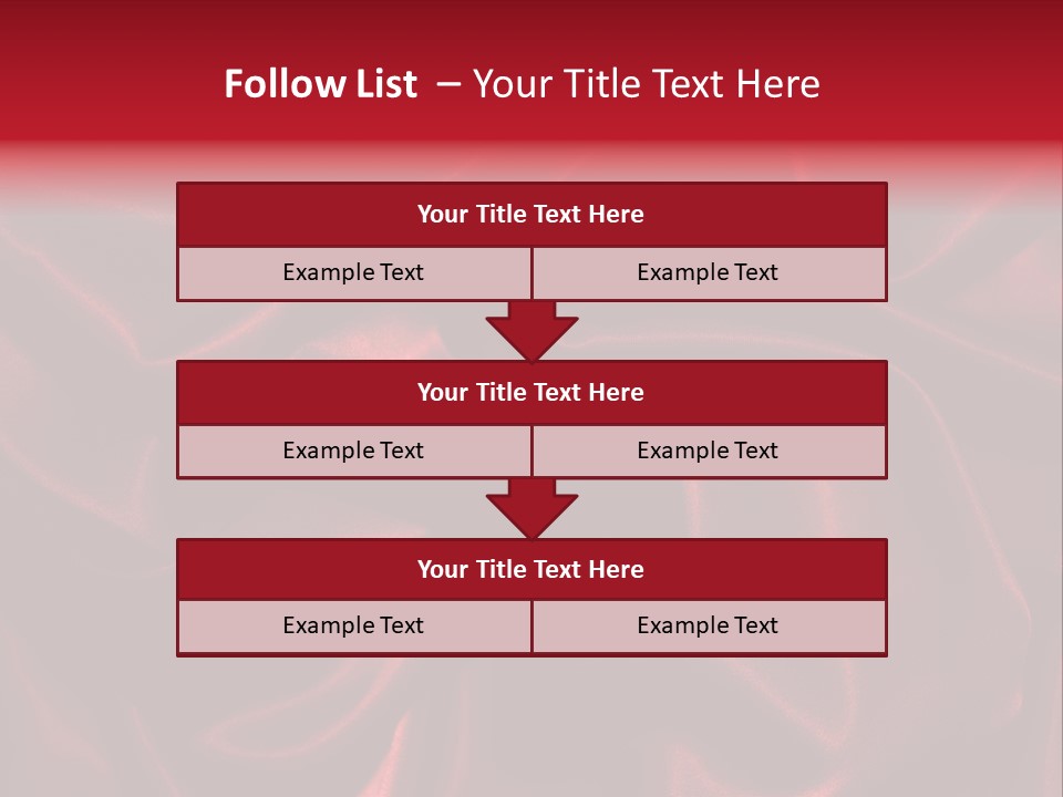 Red Silk Texture PowerPoint Template