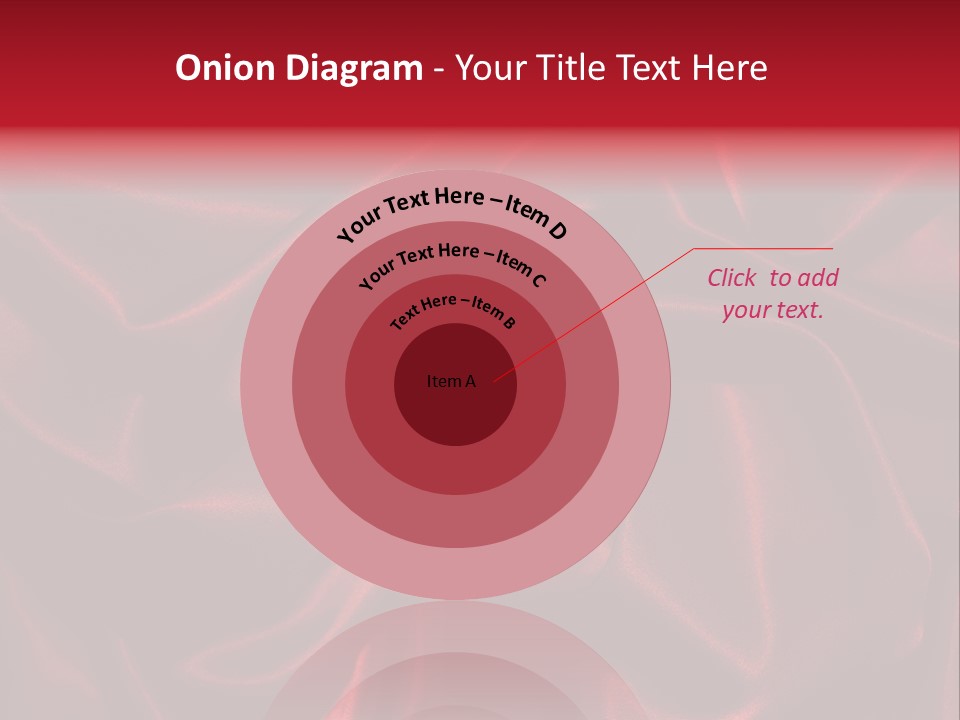 Red Silk Texture PowerPoint Template