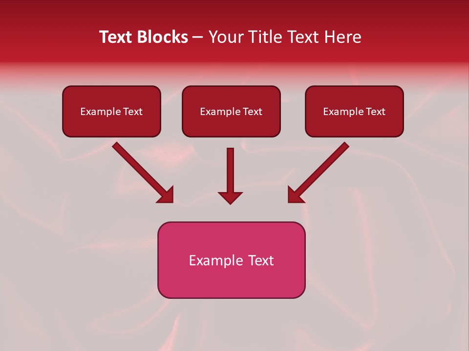 Red Silk Texture PowerPoint Template