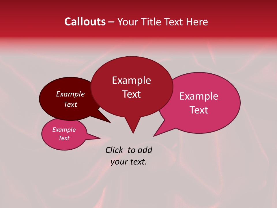 Red Silk Texture PowerPoint Template