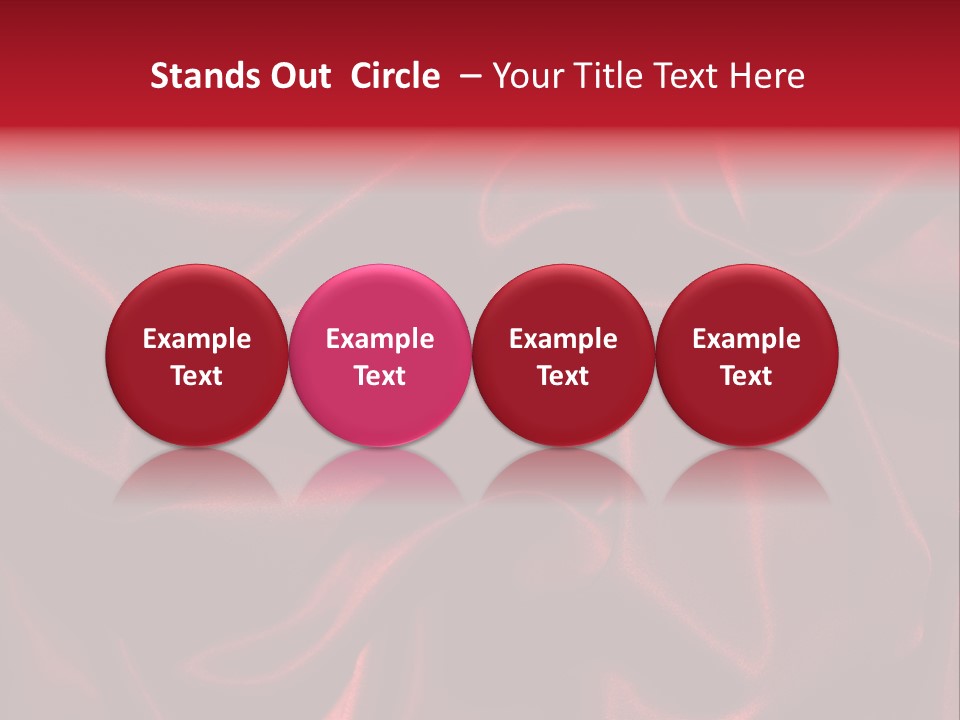 Red Silk Texture PowerPoint Template