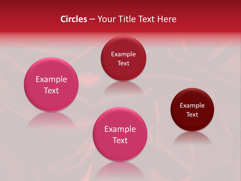 Red Silk Texture PowerPoint Template