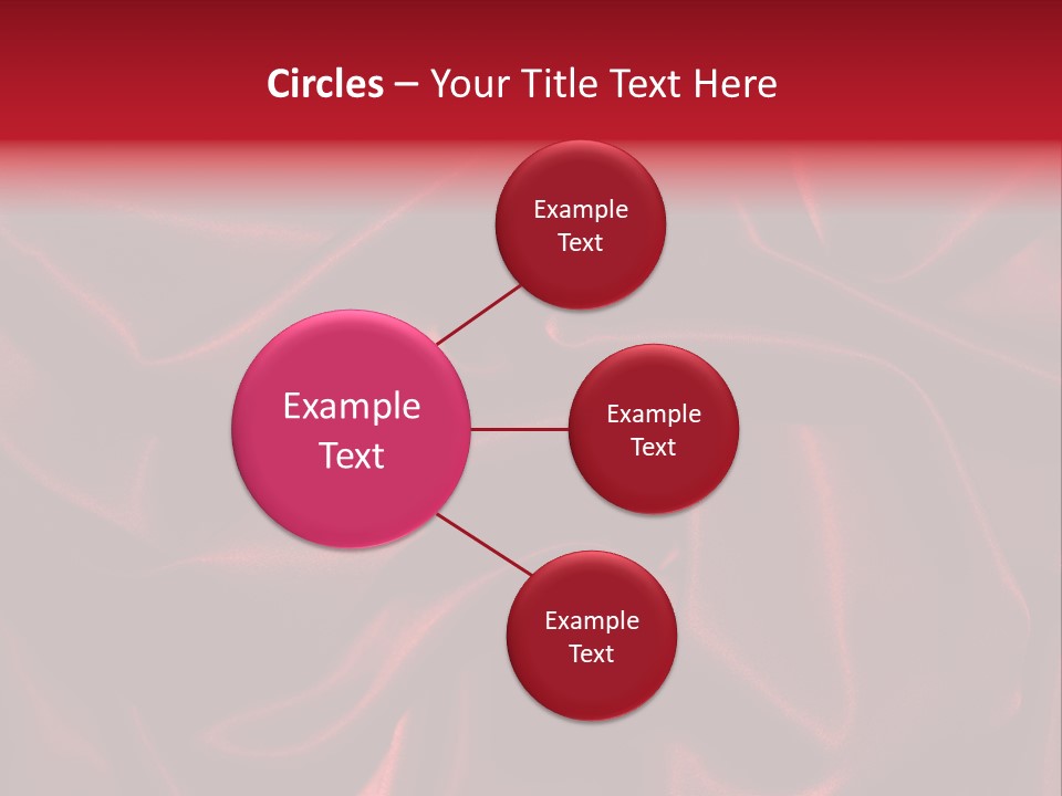 Red Silk Texture PowerPoint Template