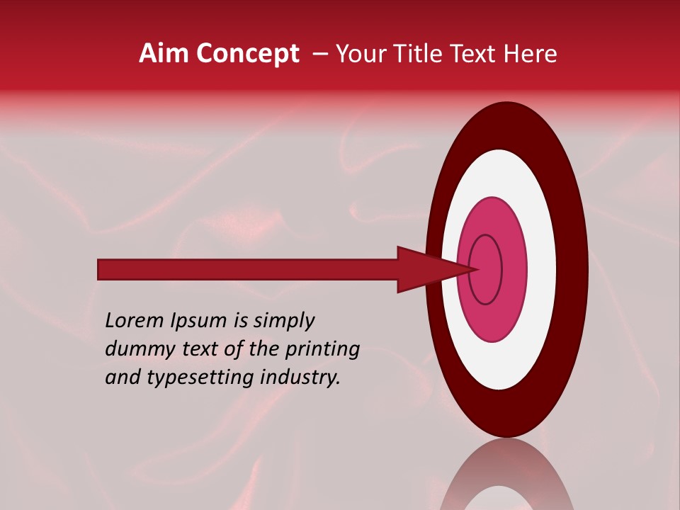 Red Silk Texture PowerPoint Template