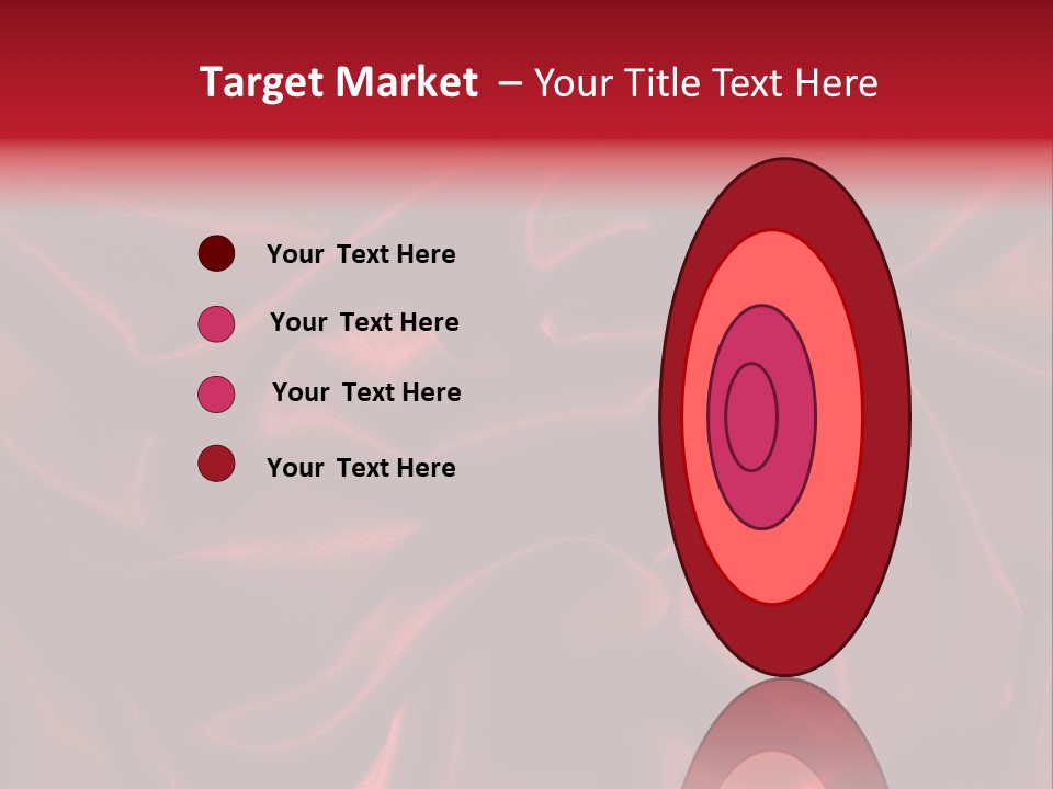 Red Silk Texture PowerPoint Template