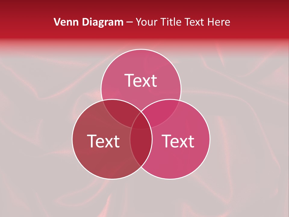 Red Silk Texture PowerPoint Template