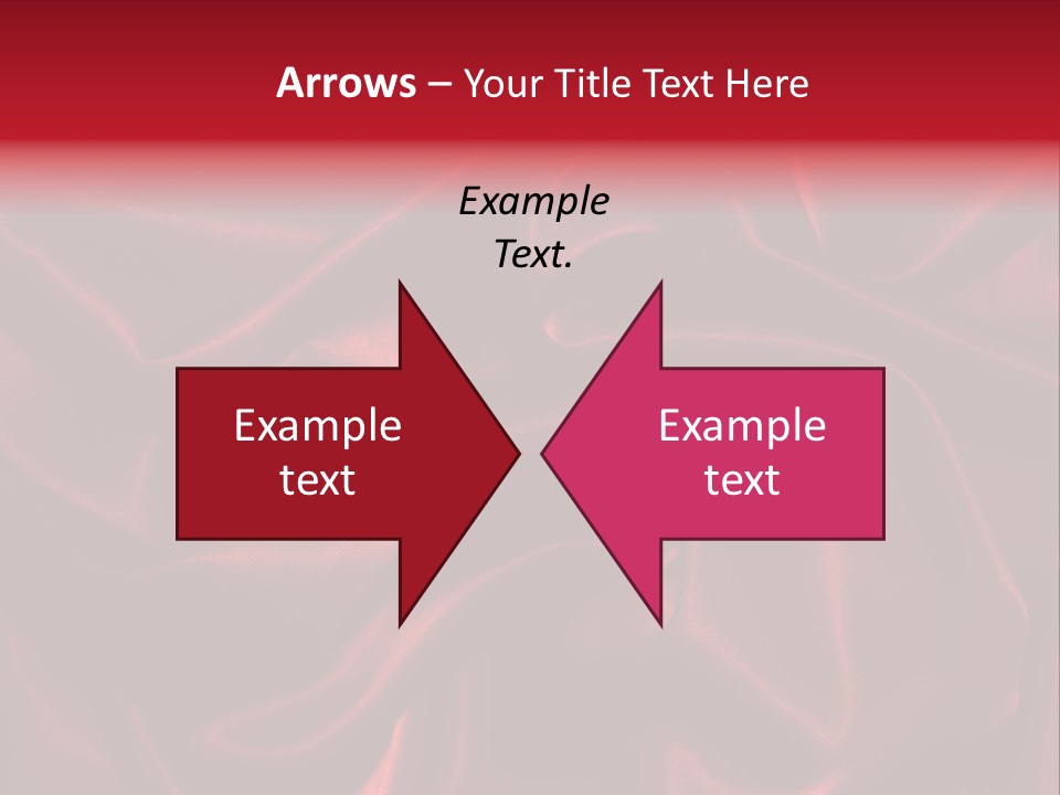 Red Silk Texture PowerPoint Template