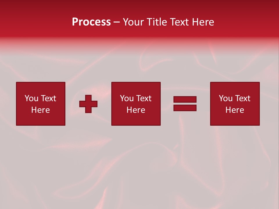 Red Silk Texture PowerPoint Template
