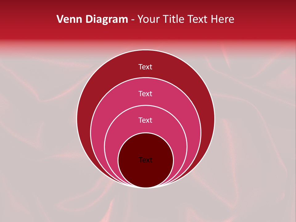 Red Silk Texture PowerPoint Template