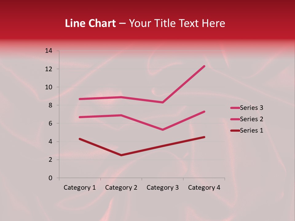 Red Silk Texture PowerPoint Template