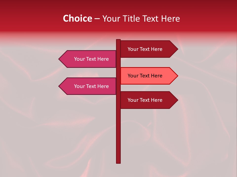 Red Silk Texture PowerPoint Template