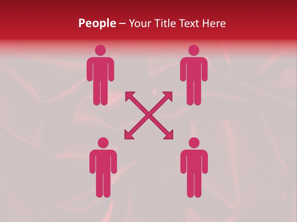 Red Silk Texture PowerPoint Template