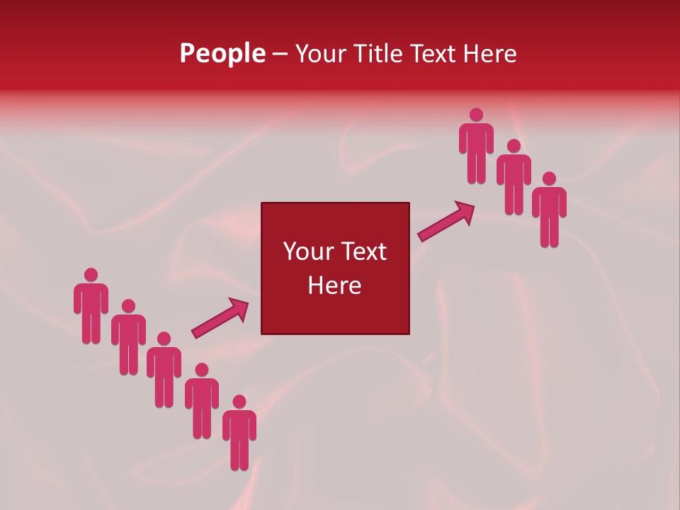 Red Silk Texture PowerPoint Template