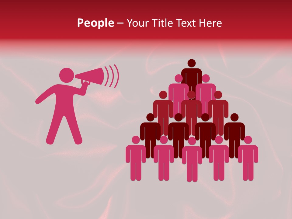 Red Silk Texture PowerPoint Template