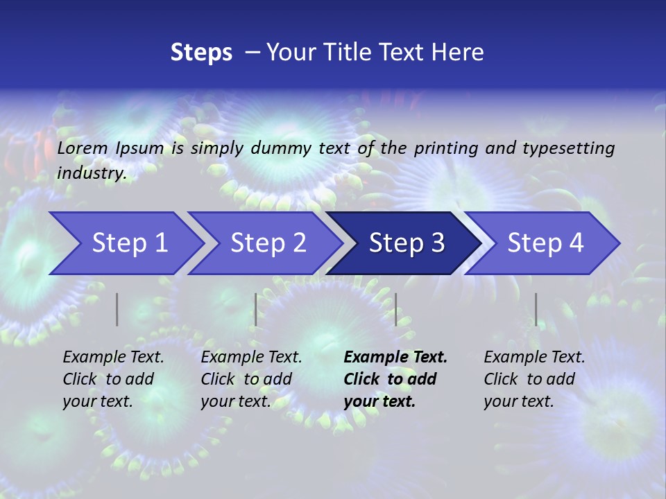 Zoanthids Coral PowerPoint Template