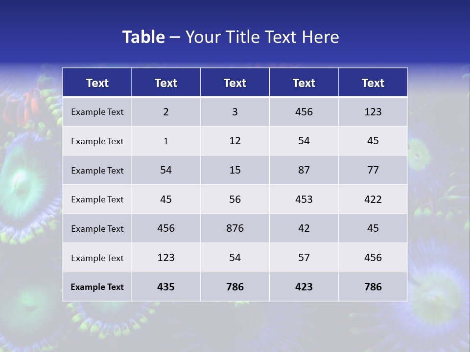 Zoanthids Coral PowerPoint Template