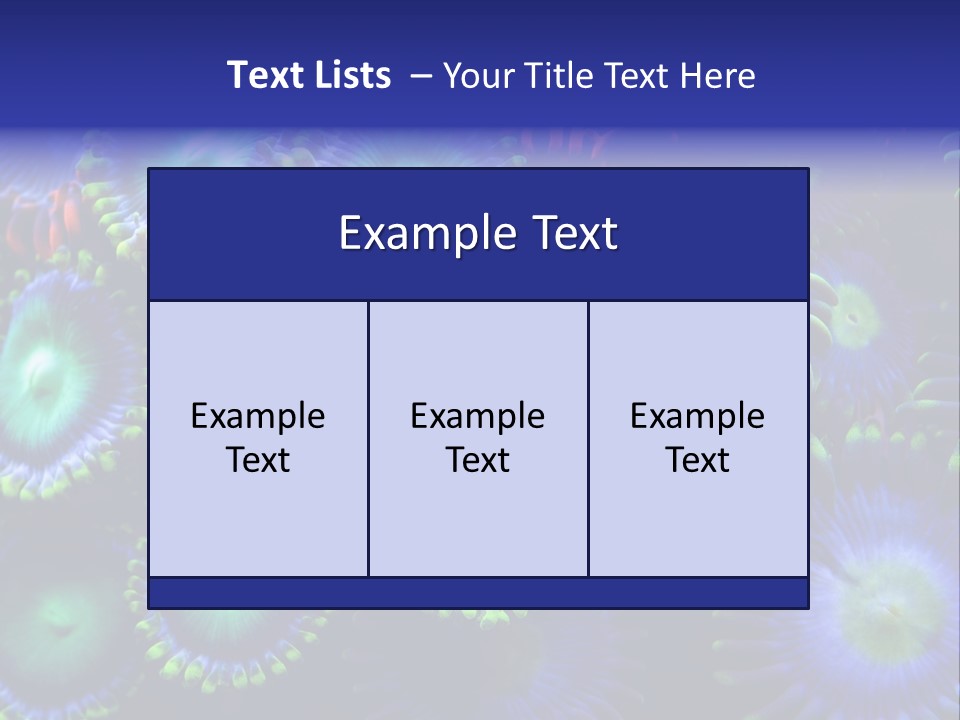 Zoanthids Coral PowerPoint Template