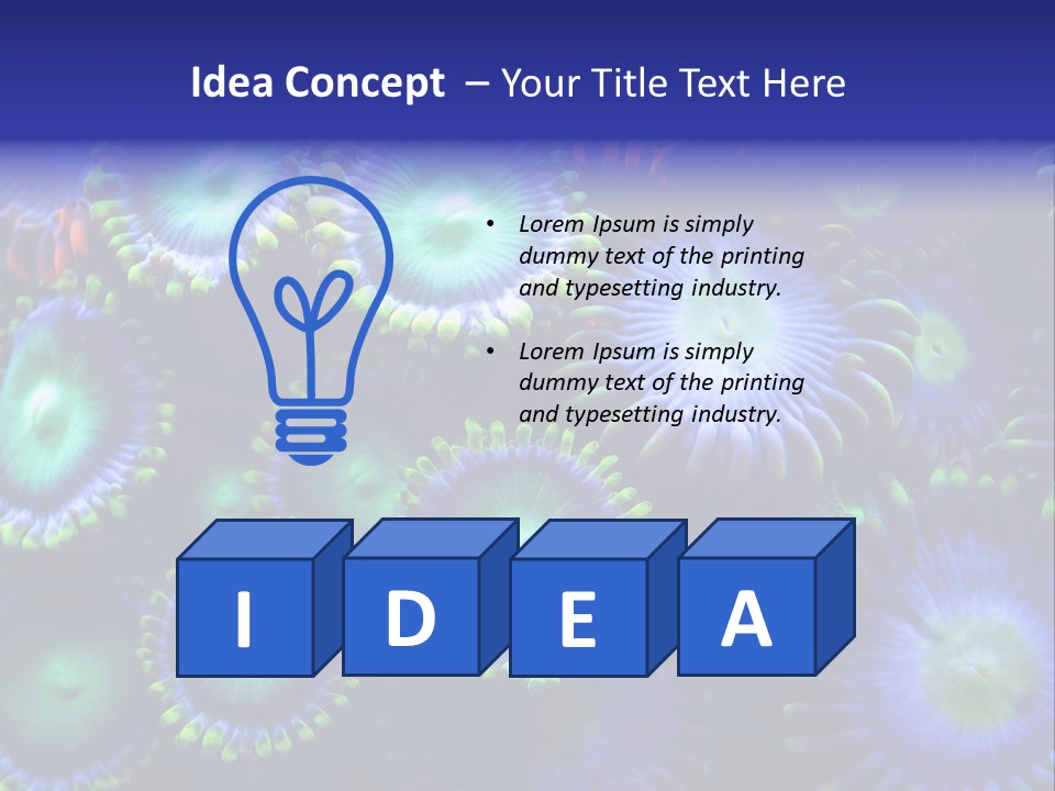 Zoanthids Coral PowerPoint Template