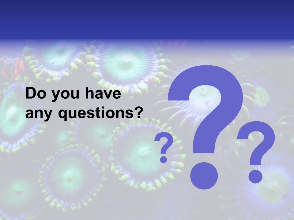 Zoanthids Coral PowerPoint Template