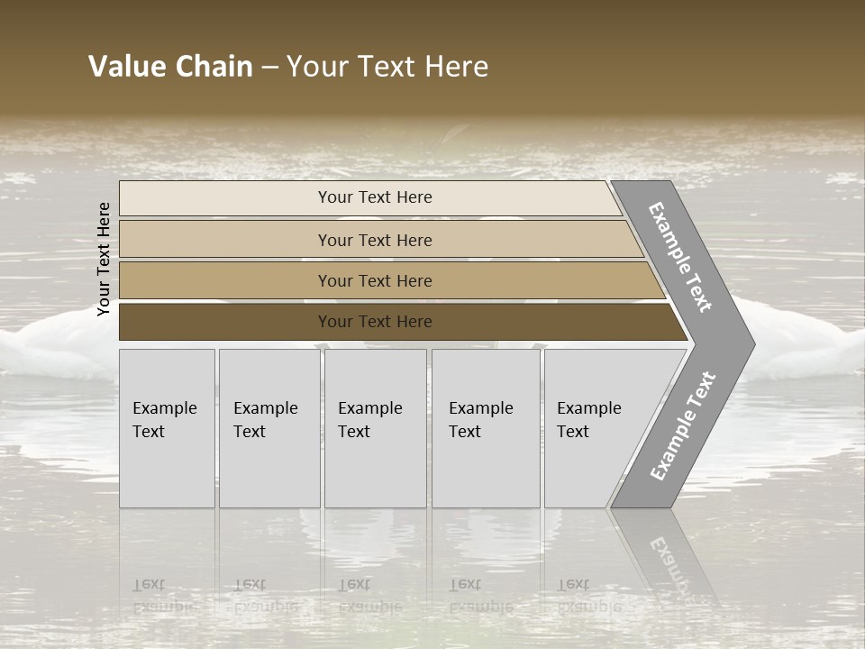 Swans Love PowerPoint Template