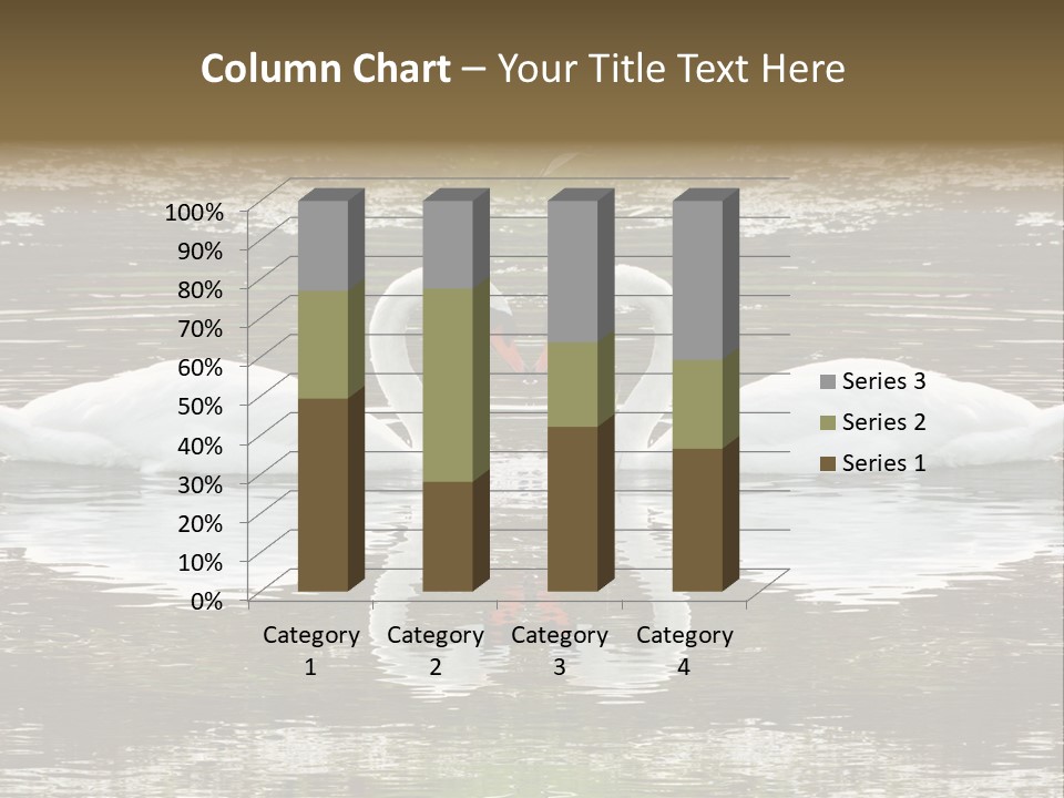 Swans Love PowerPoint Template