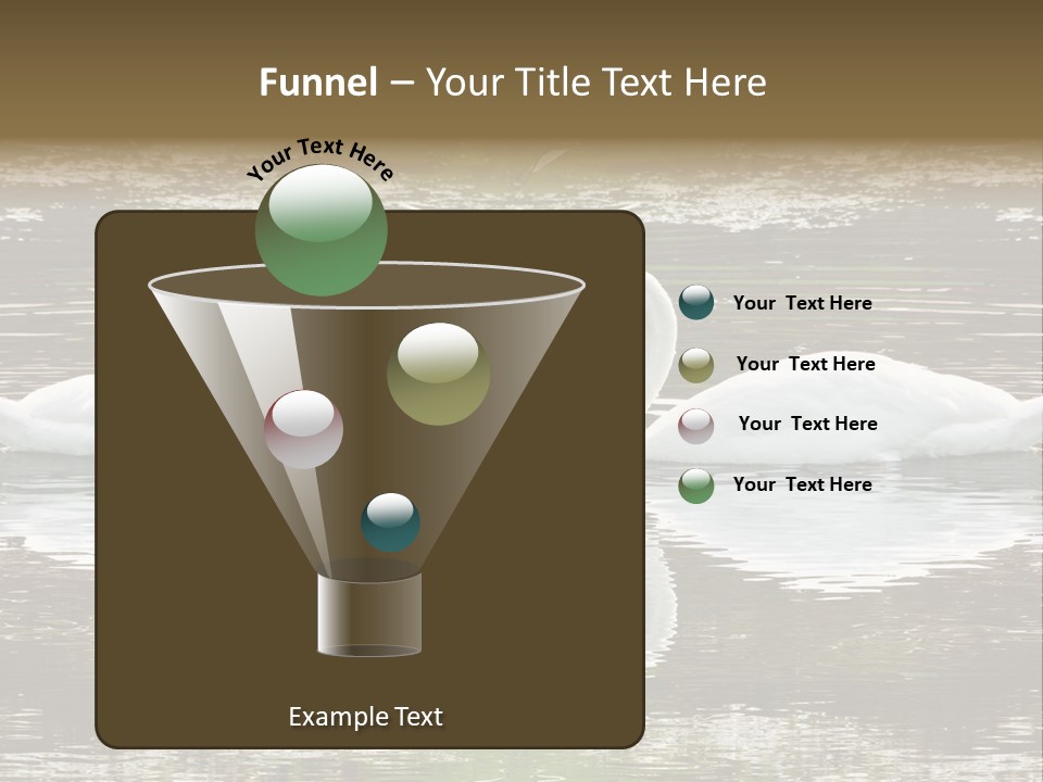 Swans Love PowerPoint Template