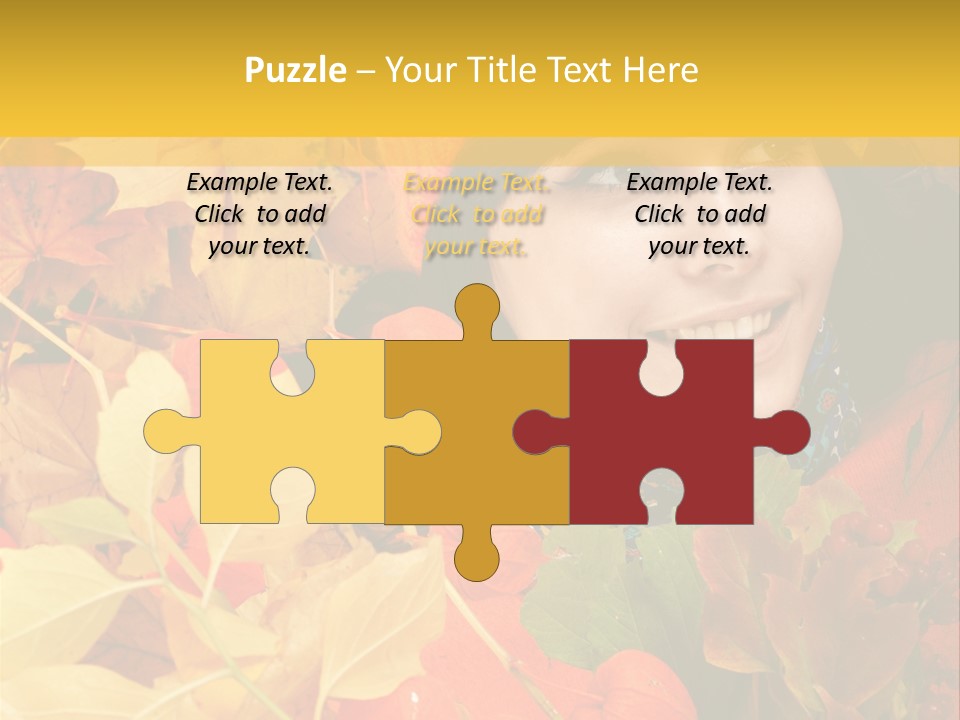 Black White Happy PowerPoint Template