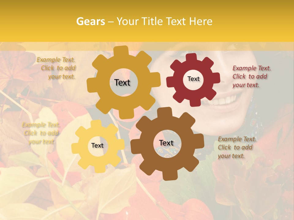 Black White Happy PowerPoint Template