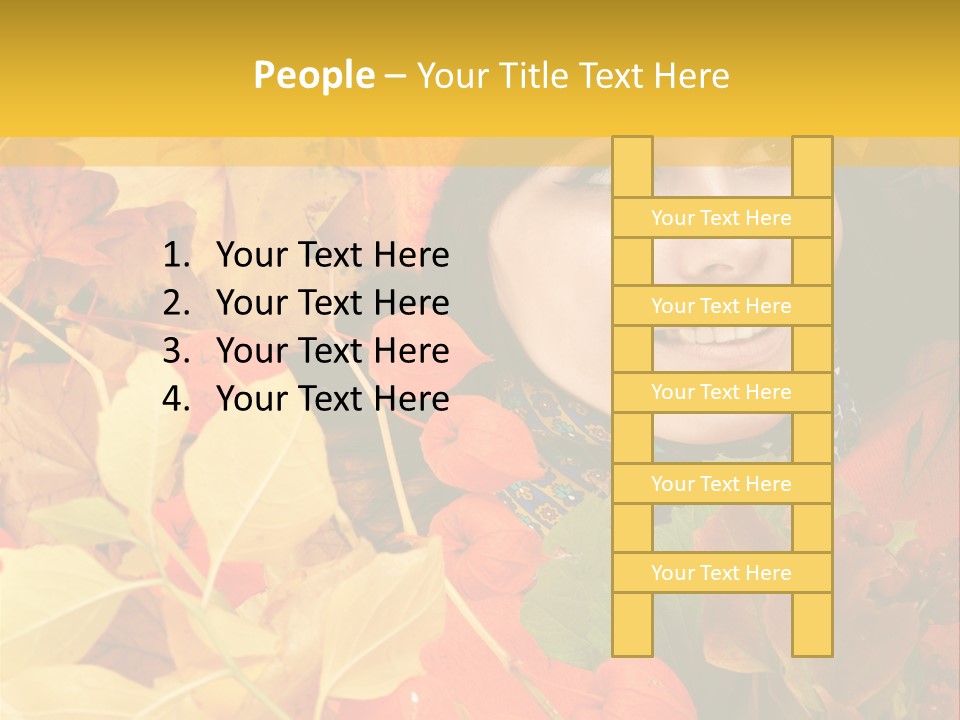 Black White Happy PowerPoint Template