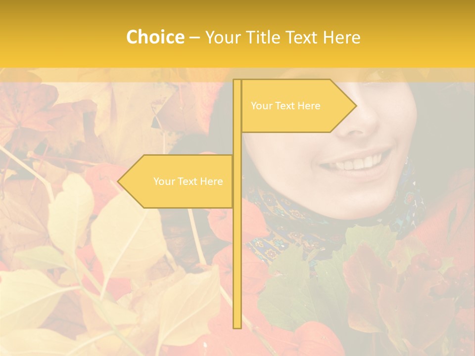 Black White Happy PowerPoint Template