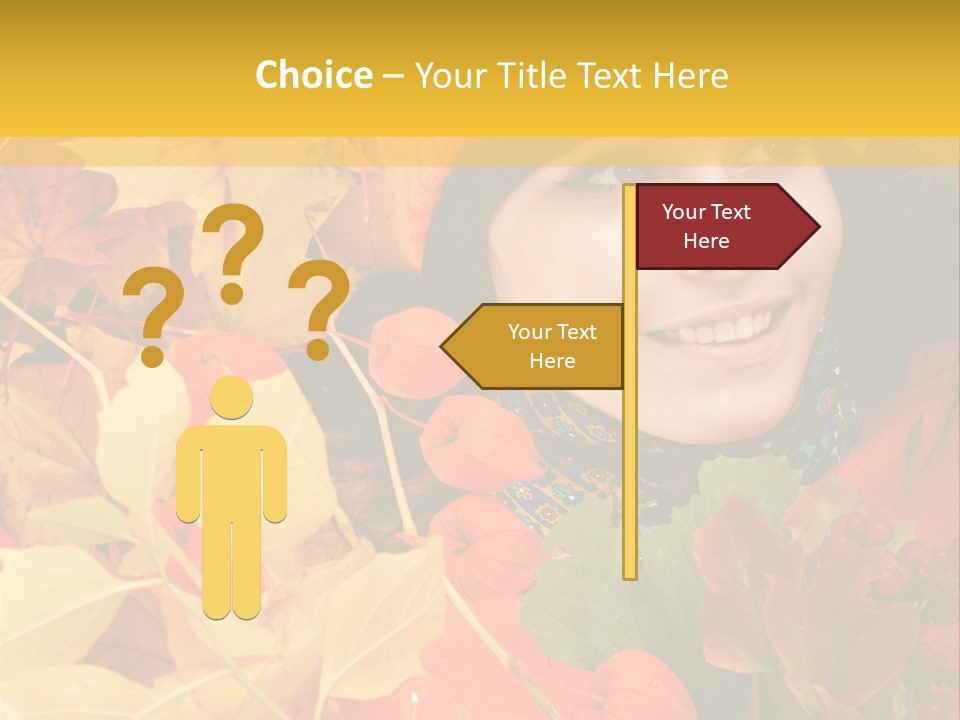 Black White Happy PowerPoint Template