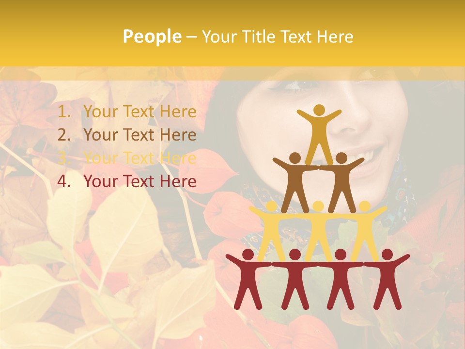 Black White Happy PowerPoint Template