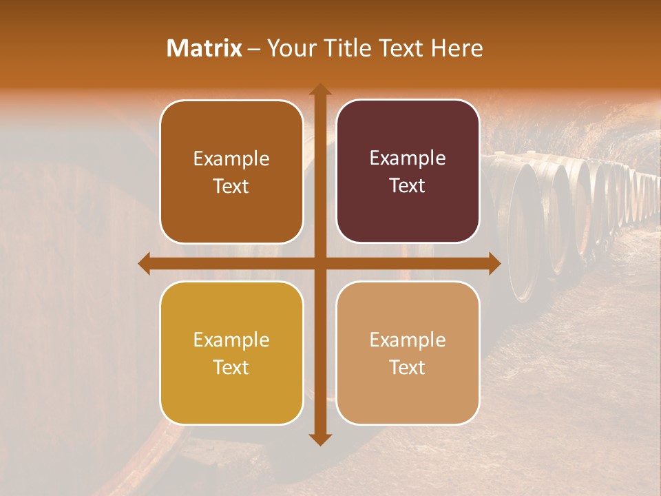 Drink Oak Cellar PowerPoint Template
