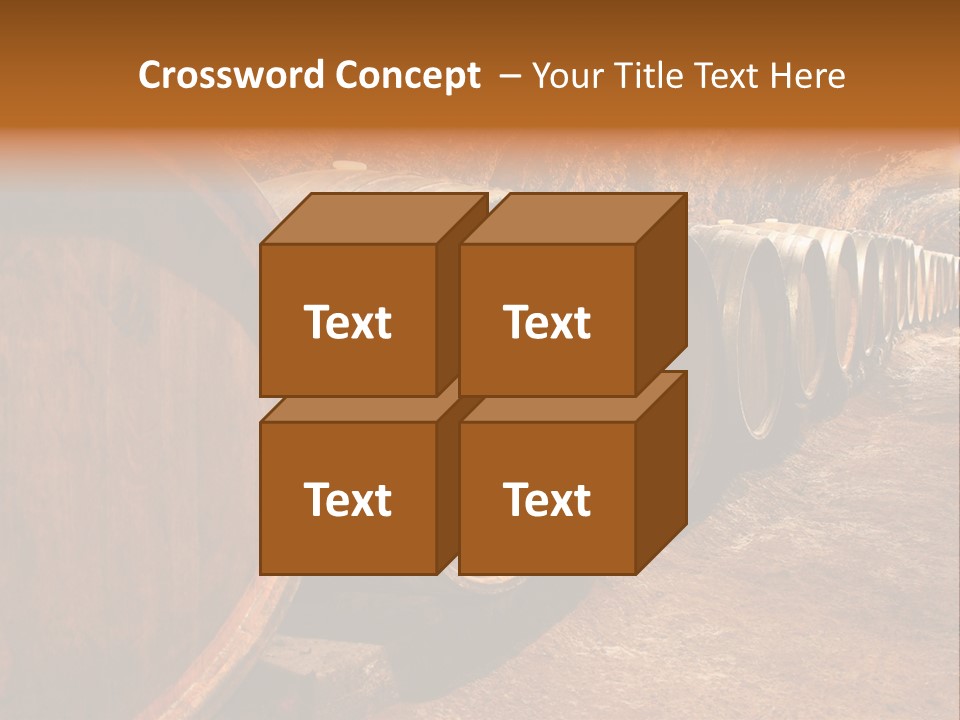 Drink Oak Cellar PowerPoint Template