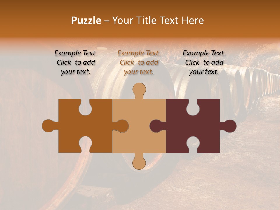 Drink Oak Cellar PowerPoint Template