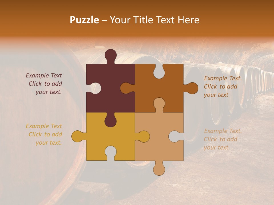 Drink Oak Cellar PowerPoint Template