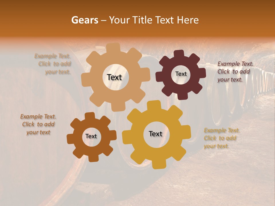 Drink Oak Cellar PowerPoint Template