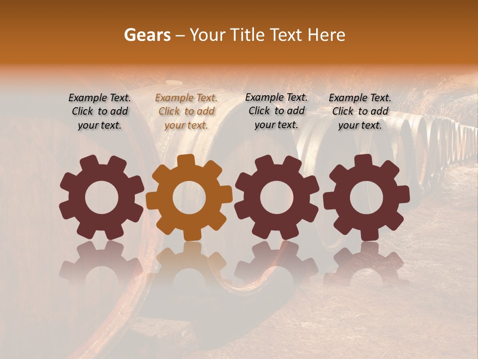 Drink Oak Cellar PowerPoint Template