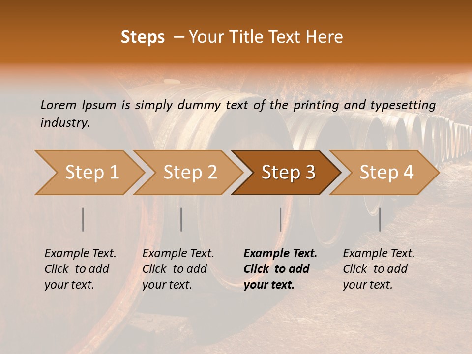 Drink Oak Cellar PowerPoint Template