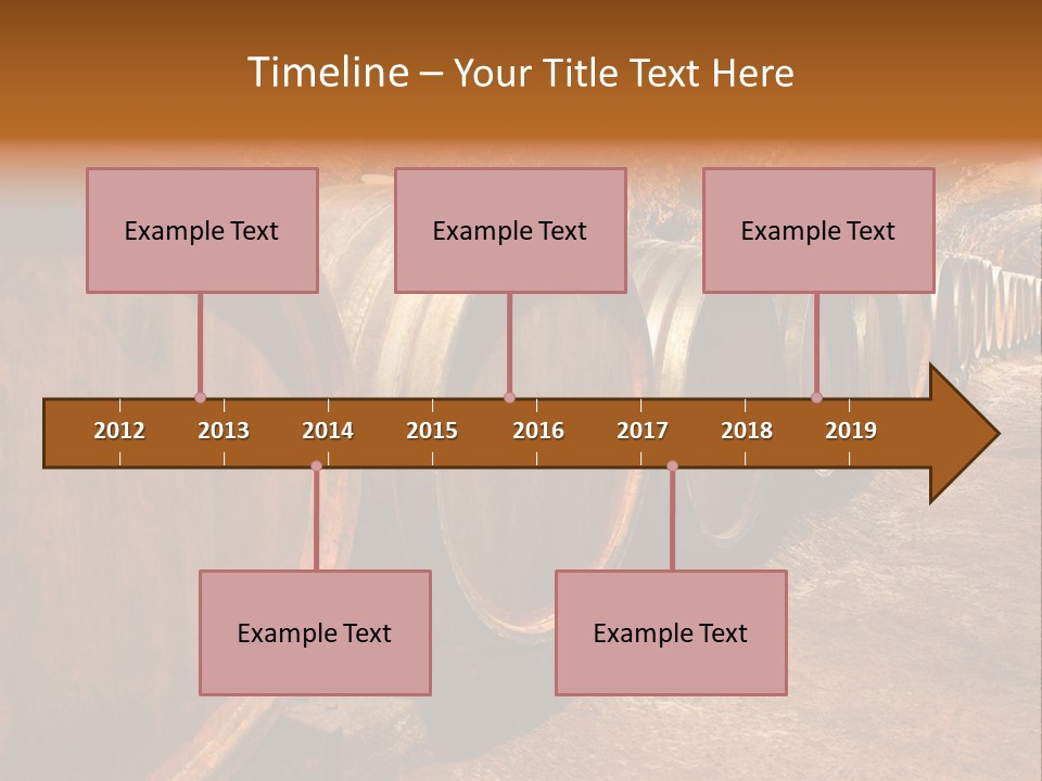 Drink Oak Cellar PowerPoint Template