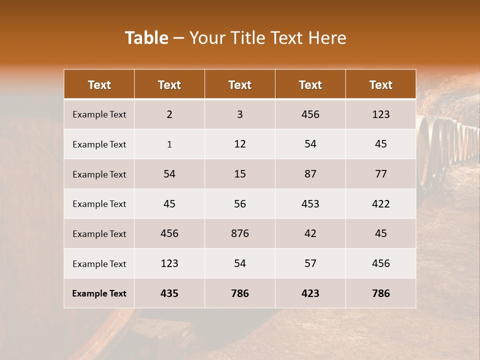Drink Oak Cellar PowerPoint Template