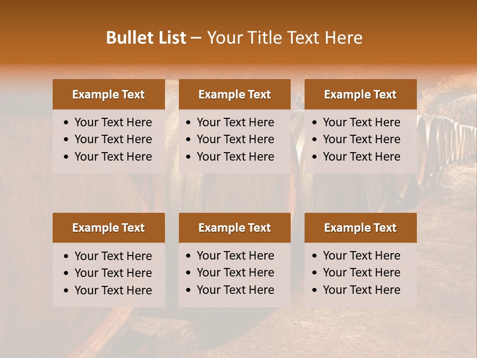 Drink Oak Cellar PowerPoint Template