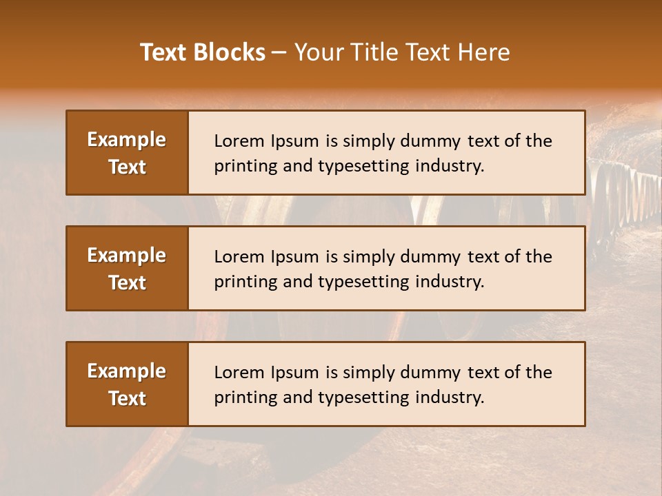 Drink Oak Cellar PowerPoint Template