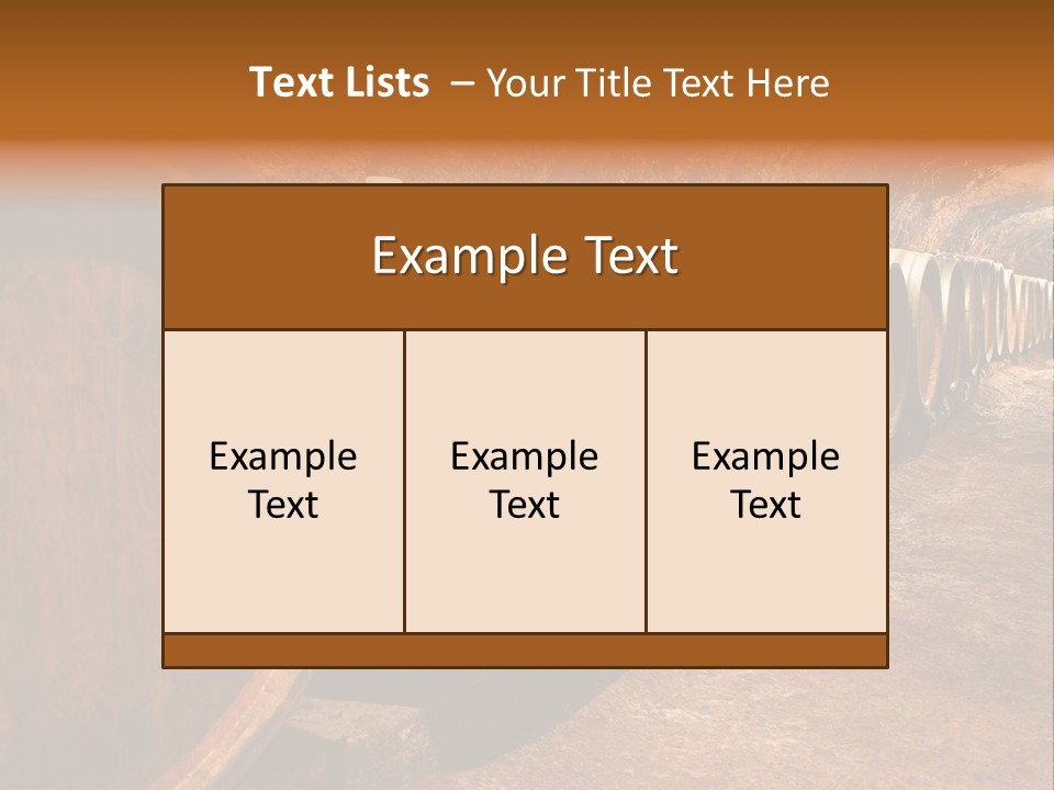 Drink Oak Cellar PowerPoint Template