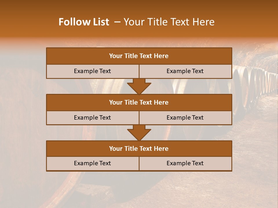 Drink Oak Cellar PowerPoint Template
