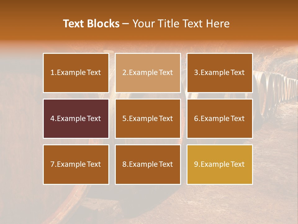 Drink Oak Cellar PowerPoint Template
